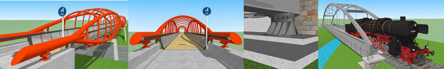3D-Modelle Brücken